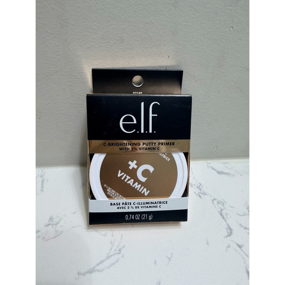 e.l.f. Vitamin C Brightening Putty Primer Clear 0.74 oz Even Tone